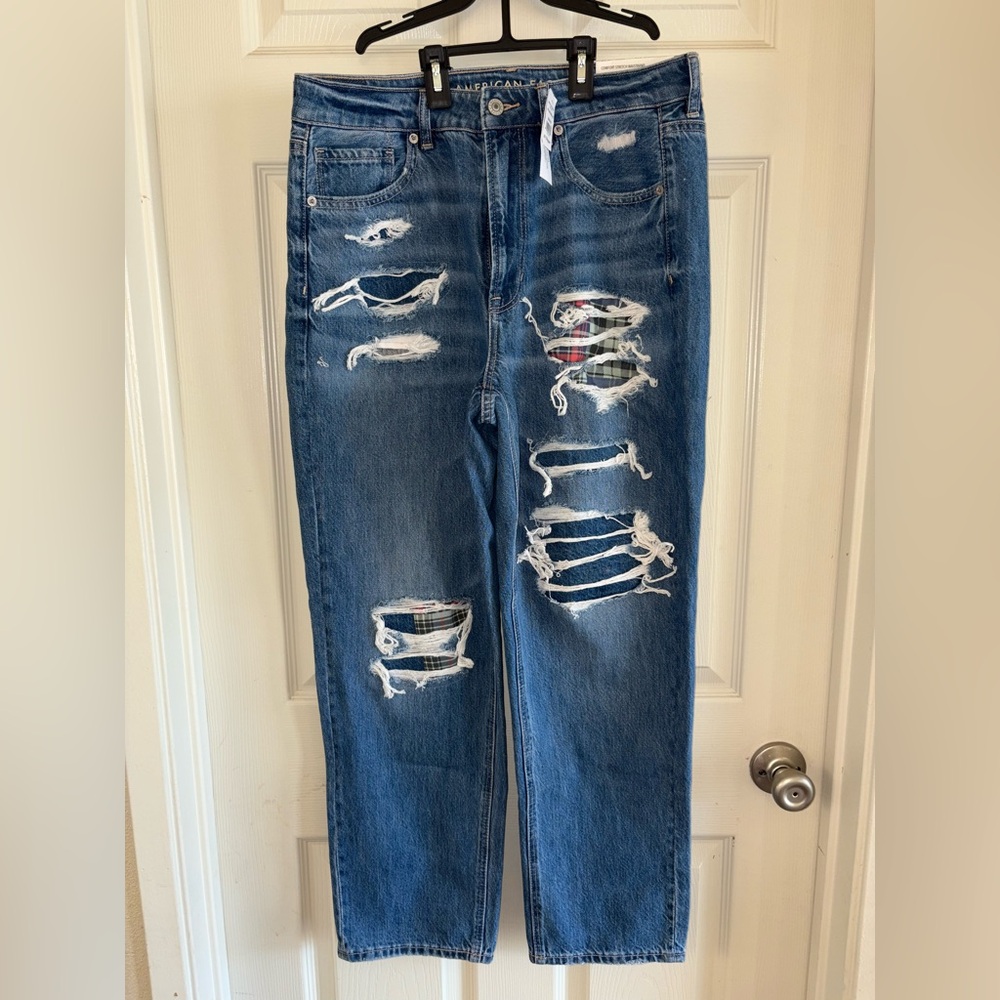 American Eagle Mom Straight Heans